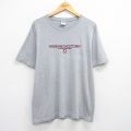L★古着 半袖 ビンテージ Tシャツ メンズ 00年代 00s OGEAN CITY 刺繍 コットン クルーネック グレー 霜降り 25aug12 中古