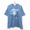 00s 半袖Tシャツ 鳥 ネイビー XL | 古着