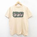 L★古着 TULTEX 半袖 ビンテージ Tシャツ メンズ 90年代 90s ハーフマラソン コットン クルーネック ベージュ カーキ 25aug12 中古