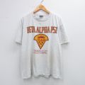 XL★古着 オニータ ONEITA 半袖 ビンテージ Tシャツ メンズ 90年代 90s BETA ALPHA PSI 大きいサイズ コットン クルーネック USA製 薄グレー 霜降り 25aug12 中古