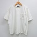 XL★古着 ノーティカ NAUTICA 半袖 ビンテージ ブランド Tシャツ メンズ 90年代 90s ワンポイントロゴ 胸ポケット付き コットン クルーネック USA製 白 ホワイト 【spe】 25aug12 中古
