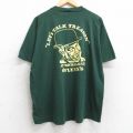 XL★古着 ジャージーズ 半袖 ビンテージ Tシャツ メンズ 90年代 90s OFLYNNS 男性 大きいサイズ クルーネック USA製 緑 グリーン 【spe】 25aug13 中古