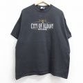 00s 半袖Tシャツ CITY OF ALBANY PIRE BANDプリント ブラック XL | 古着