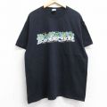 00s 半袖Tシャツ ヤシの木 ブラック XL | 古着