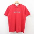 L★古着 半袖 ビンテージ Tシャツ メンズ 00年代 00s speaker city コットン クルーネック 赤 レッド 25aug18 中古