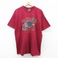 フルーツオブザルーム 00s 半袖Tシャツ ジャズトロンボーン バーガンディ XL | 古着