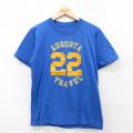 オーガスタ 90s 半袖Tシャツ 22 ブルー M | 古着