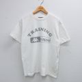 M★古着 カッパ Kappa 半袖 ビンテージ Tシャツ メンズ 00年代 00s ビッグロゴ トレーニング コットン クルーネック 白 ホワイト 25aug19 中古