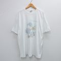 【50%OFF】XL★古着 ヘインズ Hanes 半袖 ビンテージ Tシャツ メンズ 80年代 80s 貝がら ヒトデ 大きいサイズ ロング丈 クルーネック USA製 白 ホワイト 25aug19 中古