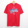 L★古着 リー Lee 半袖 ビンテージ Tシャツ メンズ 00年代 00s MLB ボストンレッドソックス コットン クルーネック 赤 レッド メジャーリーグ ベースボール 野球 25aug19 中古