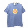 L★古着 フルーツオブザルーム 半袖 ビンテージ ロック バンド Tシャツ メンズ 00年代 00s Assembly of Dust コットン クルーネック 薄紺 ネイビー 25aug19 中古
