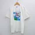 L★古着 半袖 ビンテージ Tシャツ メンズ 00年代 00s 気球 メリーランド 大学 スタッフ コットン クルーネック 白 ホワイト 25aug19 中古