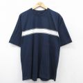 【50%OFF】XL★古着 ピューリタン 半袖 ビンテージ Tシャツ メンズ 00年代 00s クルーネック 紺 ネイビー 【spe】 25aug19 中古