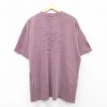 XL★古着 crazy shirts 半袖 ビンテージ Tシャツ メンズ 00年代 00s ワイン 大きいサイズ コットン クルーネック エンジ 25aug19 中古