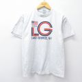 00s 半袖Tシャツ LAKE GEORGE グレー M | 古着