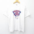 L★古着 ヘインズ Hanes 半袖 ビンテージ Tシャツ メンズ 00年代 00s MCBR 野球 クルーネック 白 ホワイト 25aug20 中古