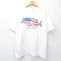 00s 半袖Tシャツ バスフィッシング ホワイト XL | 古着
