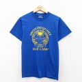 S★古着 フルーツオブザルーム 半袖 ビンテージ Tシャツ メンズ 00年代 00s IRONDEQUDIT クルーネック 青 ブルー 25aug20 中古