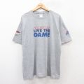 【50%OFF】XL★古着 半袖 ビンテージ Tシャツ メンズ 00年代 00s ホッケー ラバットブルー ビール 大きいサイズ クルーネック グレー 霜降り 25aug21 中古