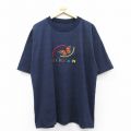 00s 半袖Tシャツ michoacan刺繍 ネイビー XL | 古着
