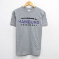 M★古着 ジャージーズ 半袖 ビンテージ Tシャツ メンズ 00年代 00s ハンブルク フットボール クルーネック グレー 霜降り 25aug21 中古