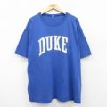 00s 半袖Tシャツ DUKE ブルー XL | 古着