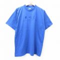 L★古着 半袖 ビンテージ Tシャツ メンズ 00年代 00s コスタリカ 刺繍 コットン クルーネック 青 ブルー 25aug21 中古
