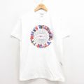 M★古着 ヘインズ Hanes 半袖 ビンテージ Tシャツ メンズ 90年代 90s オール コットン クルーネック 白 ホワイト 25aug22 中古