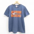 L★古着 フルーツオブザルーム 半袖 ビンテージ Tシャツ メンズ 00年代 00s 鳥 コットン クルーネック 濃紺 ネイビー 25aug22 中古