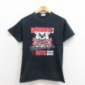XS★古着 半袖 ビンテージ Tシャツ メンズ 00年代 00s ブルドッグ コットン クルーネック 黒 ブラック 25aug23 中古