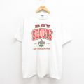 ジャージーズ 90s 半袖Tシャツ ボーイスカウト ホワイト XL | 古着