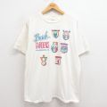 ブッシュガーデン 90s 半袖Tシャツ ホワイト XL | 古着