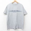 XL★古着 リーボック REEBOK 半袖 ビンテージ Tシャツ メンズ 00年代 00s ビッグロゴ クルーネック グレー 霜降り 25aug26 中古