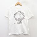 L★古着 半袖 ビンテージ Tシャツ メンズ 90年代 90s ミシガン クルーネック 白 ホワイト 25aug26 中古