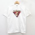 L★古着 フルーツオブザルーム 半袖 ビンテージ Tシャツ メンズ 00年代 00s challengers コットン クルーネック 白 ホワイト 25aug26 中古
