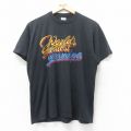 L★古着 ジャージーズ 半袖 ビンテージ Tシャツ メンズ 90年代 90s grandpa クルーネック USA製 黒 ブラック 25aug26 中古