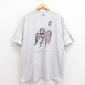 XL★古着 半袖 ビンテージ Tシャツ メンズ 00年代 00s Black Haus 大きいサイズ コットン クルーネック グレー 霜降り 25aug26 中古