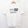 L★古着 ナイキ NIKE 半袖 ビンテージ Tシャツ メンズ 00年代 00s Velocity コットン クルーネック 白 ホワイト 25aug27 中古