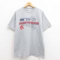 【50%OFF】L★古着 半袖 ビンテージ Tシャツ メンズ 00年代 00s MLB ボストンレッドソックス クルーネック グレー 霜降り メジャーリーグ ベースボール 野球 25aug27 中古