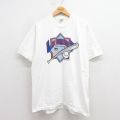 L★古着 フルーツオブザルーム 半袖 ビンテージ Tシャツ メンズ 90年代 90s ベースボール コットン クルーネック USA製 白 ホワイト 25aug27 中古