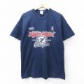 【50%OFF】L★古着 半袖 ビンテージ Tシャツ メンズ 00年代 00s MLB ボストンレッドソックス コットン クルーネック 紺 ネイビー メジャーリーグ ベースボール 野球 25aug27 中古