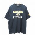 00s 半袖Tシャツ MIZZOUフットボール ブラック XL | 古着