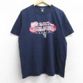L★古着 半袖 ビンテージ Tシャツ メンズ 00年代 00s ニューイングランドレボリューション サッカー コットン クルーネック 紺 ネイビー 25aug28 中古