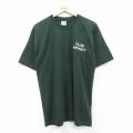 L★古着 半袖 ビンテージ Tシャツ メンズ 00年代 00s CLUB INFINITY クルーネック 濃緑 グリーン 25aug28 中古