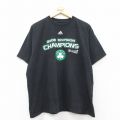 【50%OFF】XL★古着 アディダス adidas 半袖 ビンテージ Tシャツ メンズ 00年代 00s NBA ボストンセルティックス コットン クルーネック 黒 ブラック バスケットボール 25aug28 中古