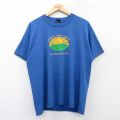 スクリーンスターズ 80s 半袖Tシャツ MEDWAY ブルー XL | 古着