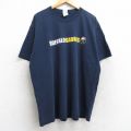 XL★古着 半袖 ビンテージ Tシャツ メンズ 00年代 00s NHL バッファローセイバーズ 大きいサイズ コットン クルーネック 紺 ネイビー アイスホッケー 25aug28 中古