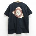 L★古着 半袖 ビンテージ Tシャツ メンズ 00年代 00s ミリタリー SPRINGBREAK コットン クルーネック 黒 ブラック 25aug28 中古