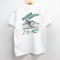 フルーツオブザルーム 90s 半袖Tシャツ BADINバレーボール ホワイト M | 古着