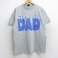 L★古着 半袖 ビンテージ Tシャツ メンズ 90年代 90s DAD クルーネック グレー 霜降り 25aug29 中古